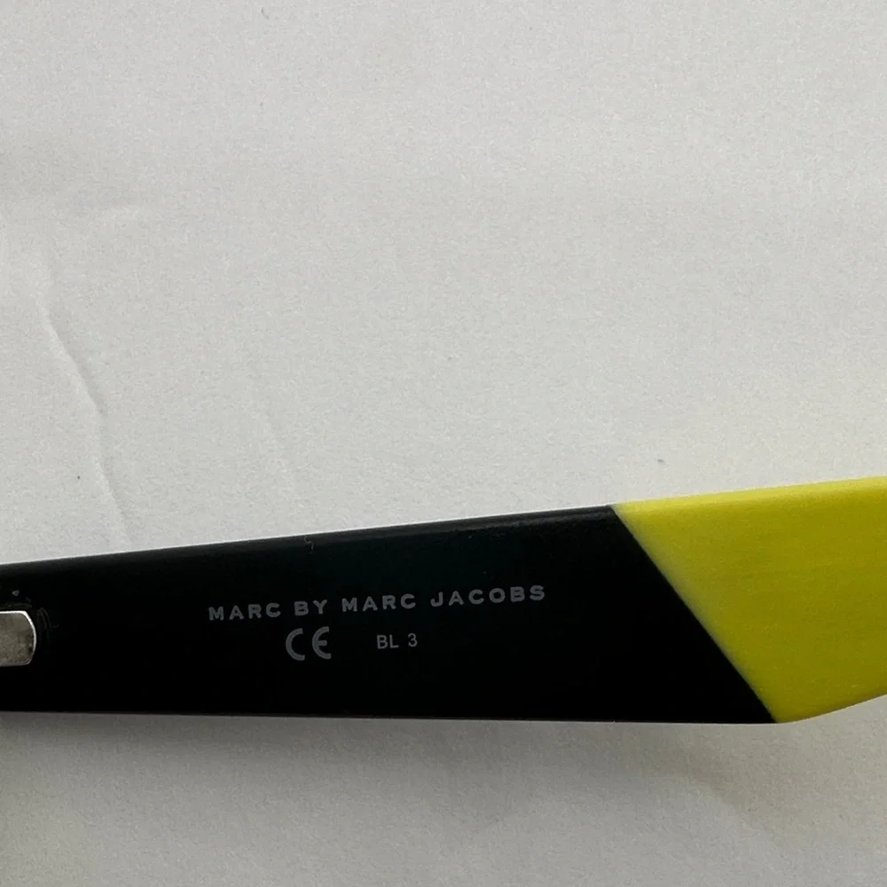 Marc by Marc Jacobs MMJ 417/S Black & Yellow Sunglasses | Unisex | Case Included